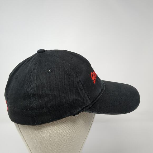 Snap-On Fittes Baseball Cap Black One Size Adjustable Embroidered Wild Impact - Picture 5 of 9